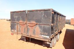 20' T/A GOOSENECK DUMP TRAILER, BILL OF SALE...