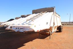 2012 MANAC...T/A SINGLEGATE BELLY DUMP ROCK TRAILER, S/N 5MC11402XDP015273