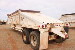 1996 RANCH T/A DOUBLEGATE BELLY DUMP ROCK TRAILER, S/N 1R9BSE505TL008005