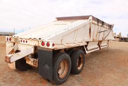 1996 RANCH T/A DOUBLEGATE BELLY DUMP ROCK TRAILER, S/N 1R9BSE505TL008005