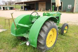 JOHN DEERE MODEL A TRACTOR, S/N 268182