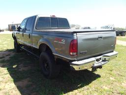 2003 FORD F250 LARIAT 4X4 CREWCAB PICKUP, S/N 1FTNWR1P23EB42840, PWR STROKE ENG, AUTO TRANS, OD