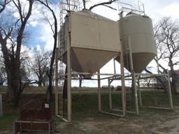 HEAVY BILT 24 TON OVER...HEAD FEED BIN ( BUYER RESPONSIBLE FOR REMOVAL)
