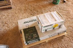 (4) BUNDELS OF SHINGLES & BOX OF RIDGE ROW LUMBER 2X4'S & 2X6'S (UNUSED)
