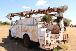 1977 CHEVY C65 S/A DIGGER TRUCK, S/N CCE677V103270, V8 GAS ENG, 4X2 TRANS, OD READS 17277 MILES,