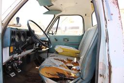 1977 CHEVY C65 S/A DIGGER TRUCK, S/N CCE677V103270, V8 GAS ENG, 4X2 TRANS, OD READS 17277 MILES,