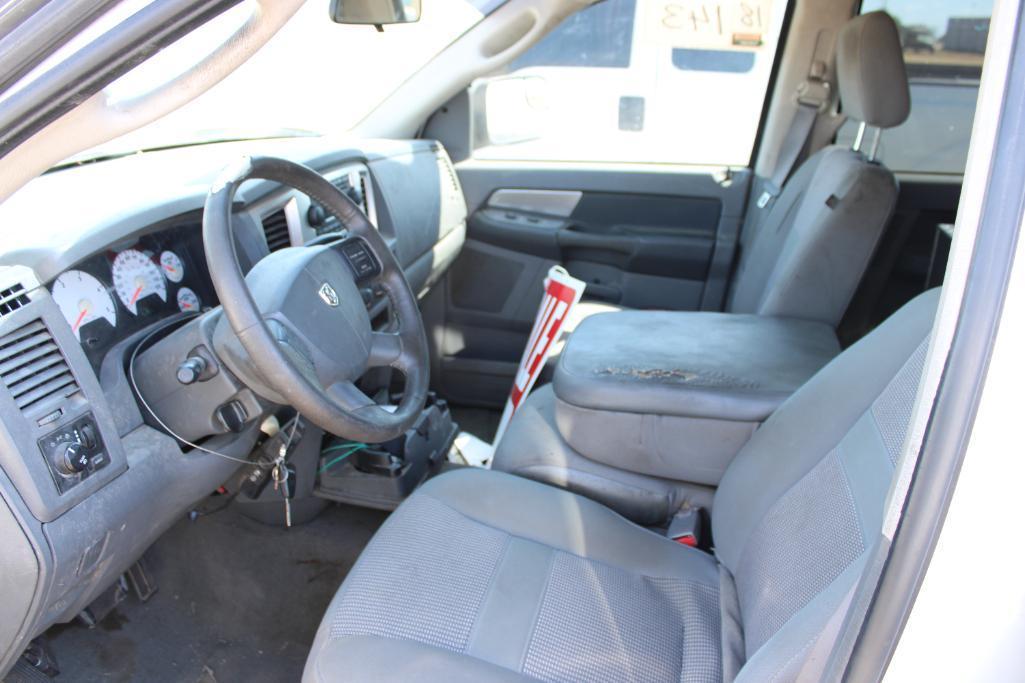 2007 DODGE RAM 2500 SERVICE TRUCK, S/N 3D7KR28C77G736440, CUMMINS ENG, AUTO TRANS, OD READS 312291