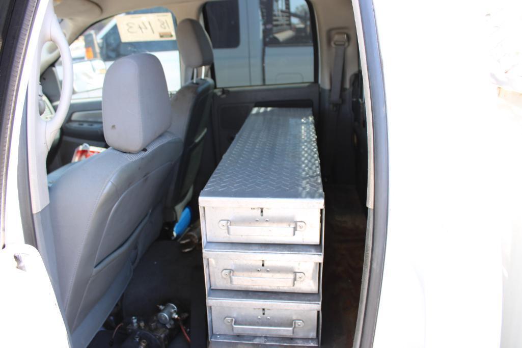 2007 DODGE RAM 2500 SERVICE TRUCK, S/N 3D7KR28C77G736440, CUMMINS ENG, AUTO TRANS, OD READS 312291