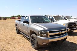 2007 CHEVY SILVERADO 1500 4X4 CREWCAB PICKUP, S/N 2GCEK13M271501412, V8 GAS ENG, AUTO TRANS, OD