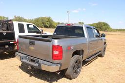 2007 CHEVY SILVERADO 1500 4X4 CREWCAB PICKUP, S/N 2GCEK13M271501412, V8 GAS ENG, AUTO TRANS, OD