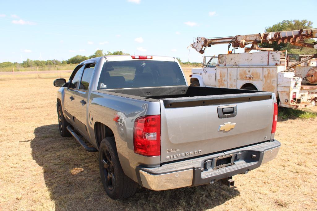 2007 CHEVY SILVERADO 1500 4X4 CREWCAB PICKUP, S/N 2GCEK13M271501412, V8 GAS ENG, AUTO TRANS, OD