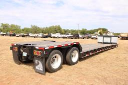 2018 TRAIL KING TK80MG RGN T/A TRAILER, S/N 1TKJ04825JW104833, 28' WELL, NEW 255/70R22.5 TIRES