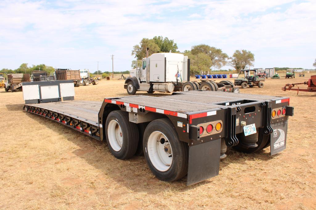 2018 TRAIL KING TK80MG RGN T/A TRAILER, S/N 1TKJ04825JW104833, 28' WELL, NEW 255/70R22.5 TIRES