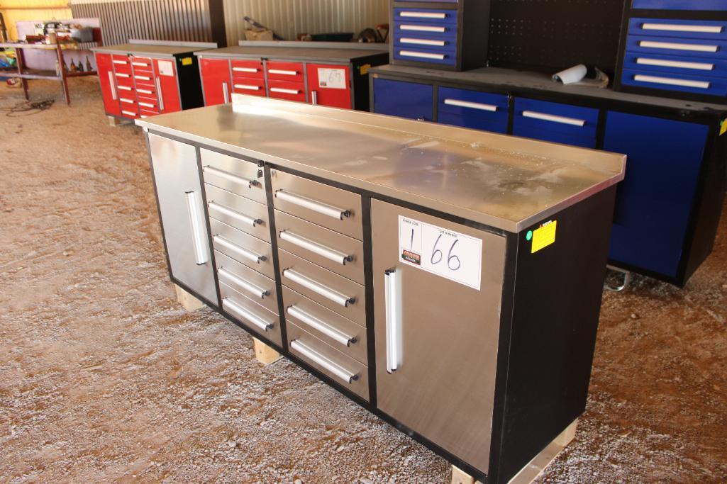 7' 10 DRAWER WORK BENCH (UNUSED)...