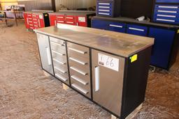 7' 10 DRAWER WORK BENCH (UNUSED)...