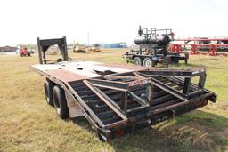 2001 AMERITRAIL T/A 24' GOOSENECK EQUIPMENT TRAILER, S/N 17ZGT192X1B021324, 20' DECK, 4' DOVE W/