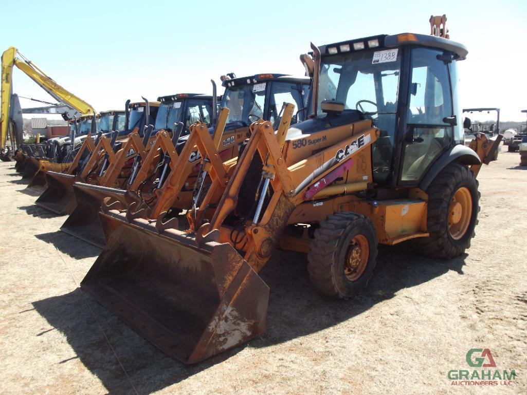 2003 CASE 580 SUPER M 4X4 LOADER BACKHOE, S/N 0374650, G.P BKT, CAB, HOUR METER READS 4401 HRS