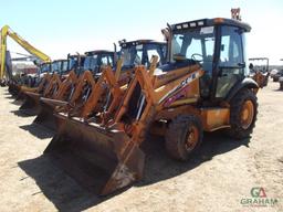 2003 CASE 580 SUPER M 4X4 LOADER BACKHOE, S/N 0374650, G.P BKT, CAB, HOUR METER READS 4401 HRS
