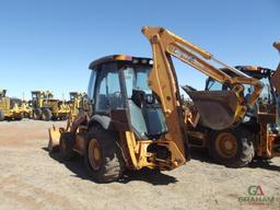 2003 CASE 580 SUPER M 4X4 LOADER BACKHOE, S/N 0374650, G.P BKT, CAB, HOUR METER READS 4401 HRS