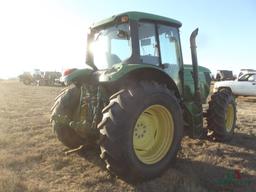 2015 JOHN DEERE 6115M FARM TRACTOR, S/N 815405, CAB, RUNS GOOD, (NO TRANSMISSION OR HYD)