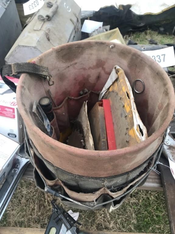 LOT - NEW SAW BLADES & CRAFTSMAN BUCKET