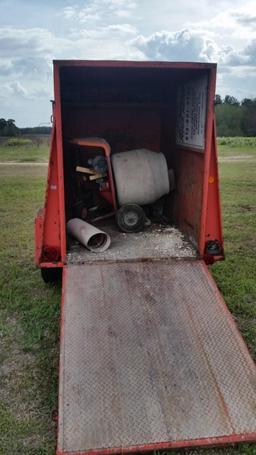4X6 HOMEMADE UTILTIY TRAILER W/SIDES