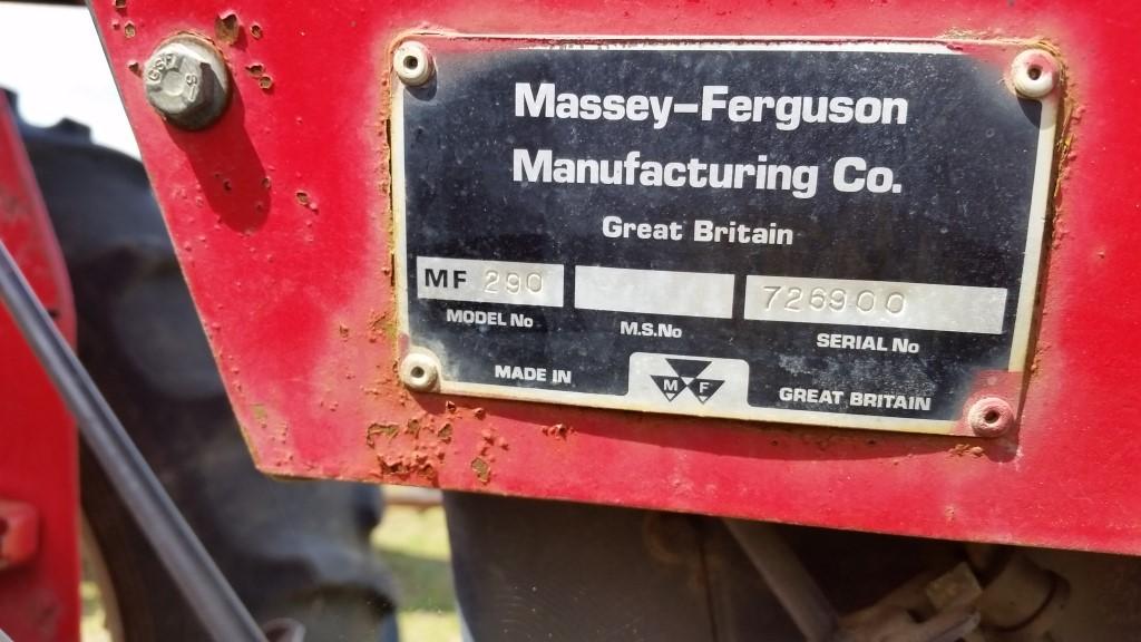 MASSEY FERGUSON 290 TRACTOR