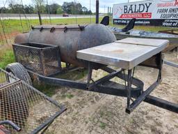 250 Gal Smoker W. Front Prep Table