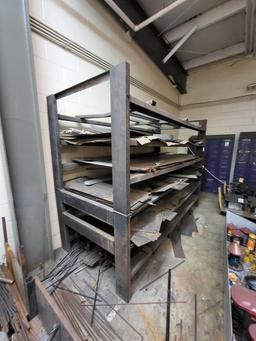 Metal rack 80tall x 110in w x 4ft deep