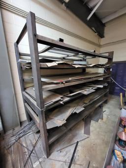 Metal rack 80tall x 110in w x 4ft deep