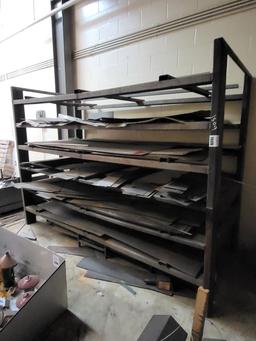 Metal rack 80tall x 110in w x 4ft deep