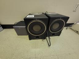 (3) speakers (1-labtec, 2-accoustic athourity)