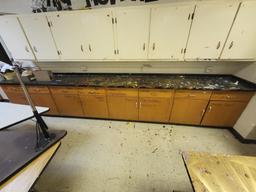 Wooden countertop cabinets 188Lx36H