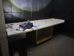 wooden cabinet w. counter top & 9ftLx30inW