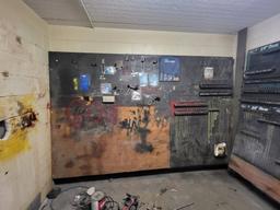 (2) pegboard tool organizer panels each panel