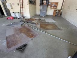Various pcs of expanded metal, sheet metal