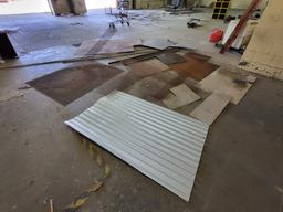 Various pcs of expanded metal, sheet metal