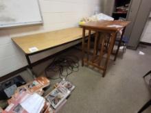 (2) wooden tables