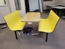 Restaurant style table w. 2 benches 62x42x34