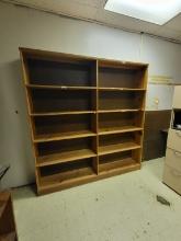tall wooden bookcase, 82x78