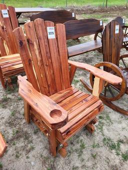 Cedar Glider Rocking Chair