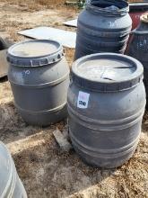 (2) Poly Barrels