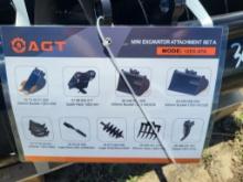 Mini Excavator Attachment, AGT, Unused