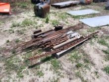 Pallet Of Rebar, Pipe Stock, And Various Metal