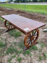 Wagon Wheel Table