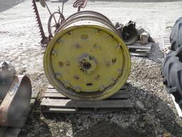 SET JD wheels with cast centers off of 4440 JD fits 18.4-38