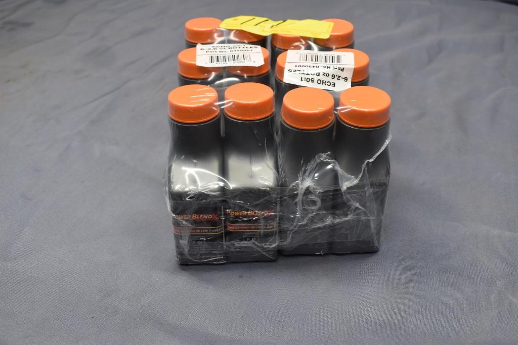 ECHO POWER BLEND OIL 12 CONTAINERS MAKES 1 GAL PER CONTAINER OF FUEL