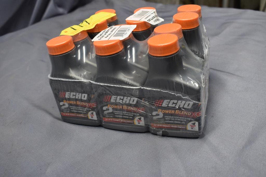 ECHO POWER BLEND OIL 12 CONTAINERS MAKES 1 GAL PER CONTAINER OF FUEL