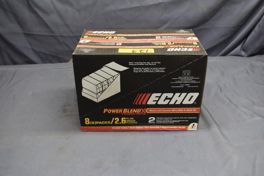 CASE OF ECHO POWER BLEND OIL 8 SIX PACKS OF THE 1 GALLON MIX