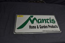 Mantis metal sign
